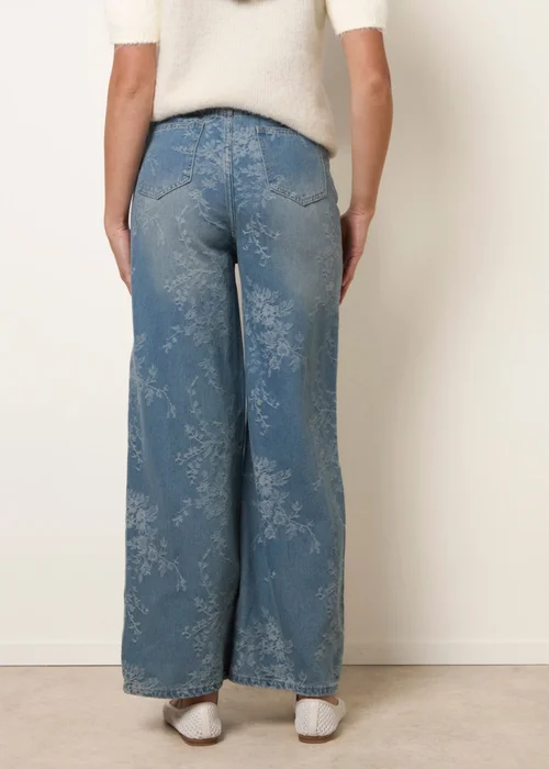 Blue Vanilla Blue Floral Print Jeans - 14 Image 5