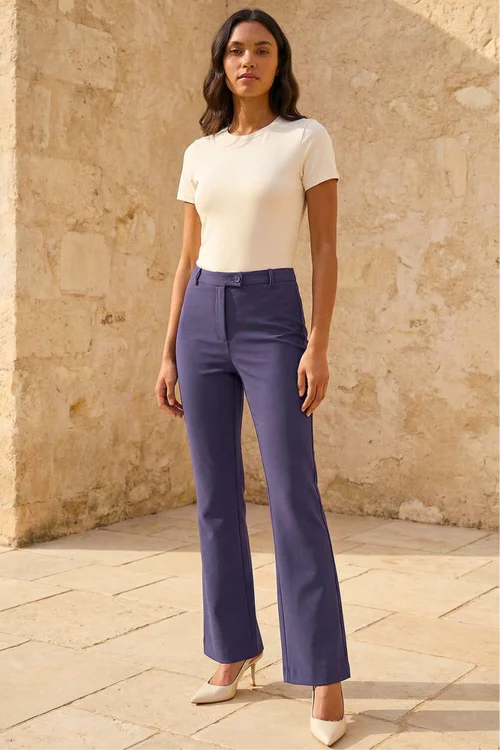 Roman Navy Stretch Bootleg Trouser - 20 Image 1