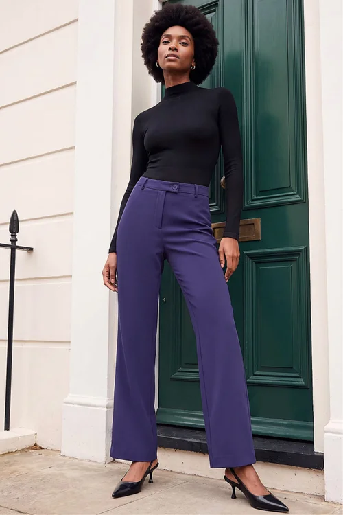 Roman Navy Stretch Bootcut Trouser - 20 Image 2