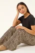 Roman Stone Petite Animal Print Wide Leg Trouser - Size 12 Image 1