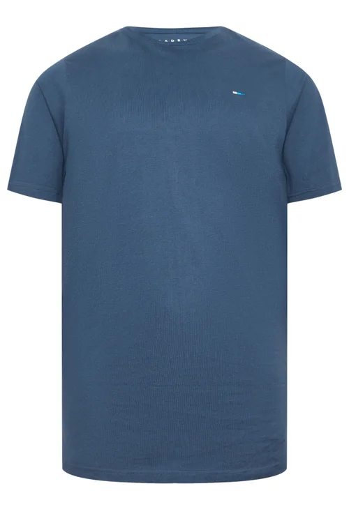BadRhino Blue/Green/Purple/Grey/Navy Blue 5 Pack Extra Long T-Shirts - 5-6XL Image 4