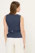 Star By Julien Macdonald Navy Blue Pinstripe Waistcoat - 14 Image 4