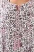 Yours Curve Pink Paisley Print Sequin Tie Neck Top - 22-24 Image 5