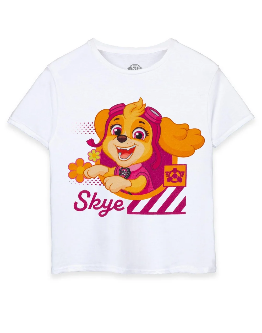 Vanilla Underground Paw Patrol Kids Skye White T-Shirt - 3-4 Yrs Image 1