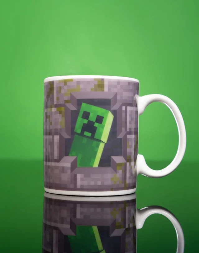 Vanilla Underground Minecraft Creeper Inside 11oz Heat Changing Mug