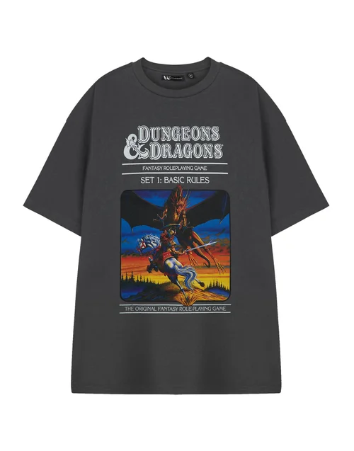 Vanilla Underground Dungeons & Dragons Adults The Original Grey T-Shirt - 2XL Image 1