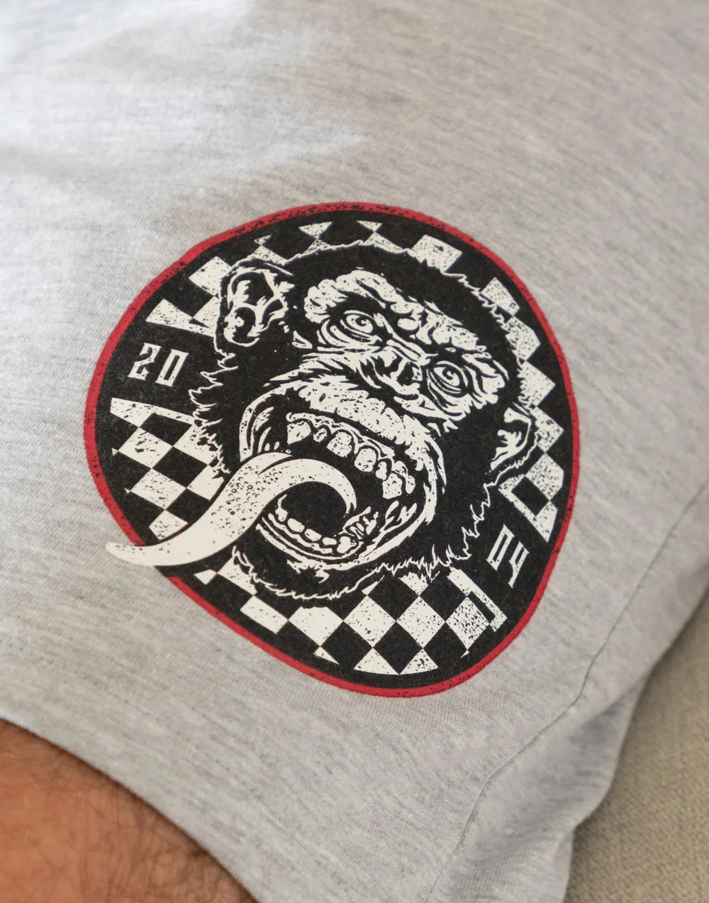 Vanilla Underground Gas Monkey Garage Logo Adults Short Leg Black PJs - Extra Large Image 4