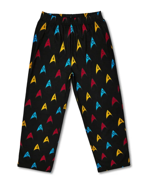 Vanilla Underground Star Trek Adults Logo Black PJs - Small Image 2