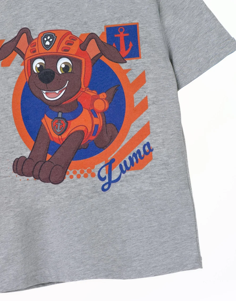 Vanilla Underground Paw Patrol Kids Zuma Grey Marl T-Shirt - Age 5-6 Years Image 5