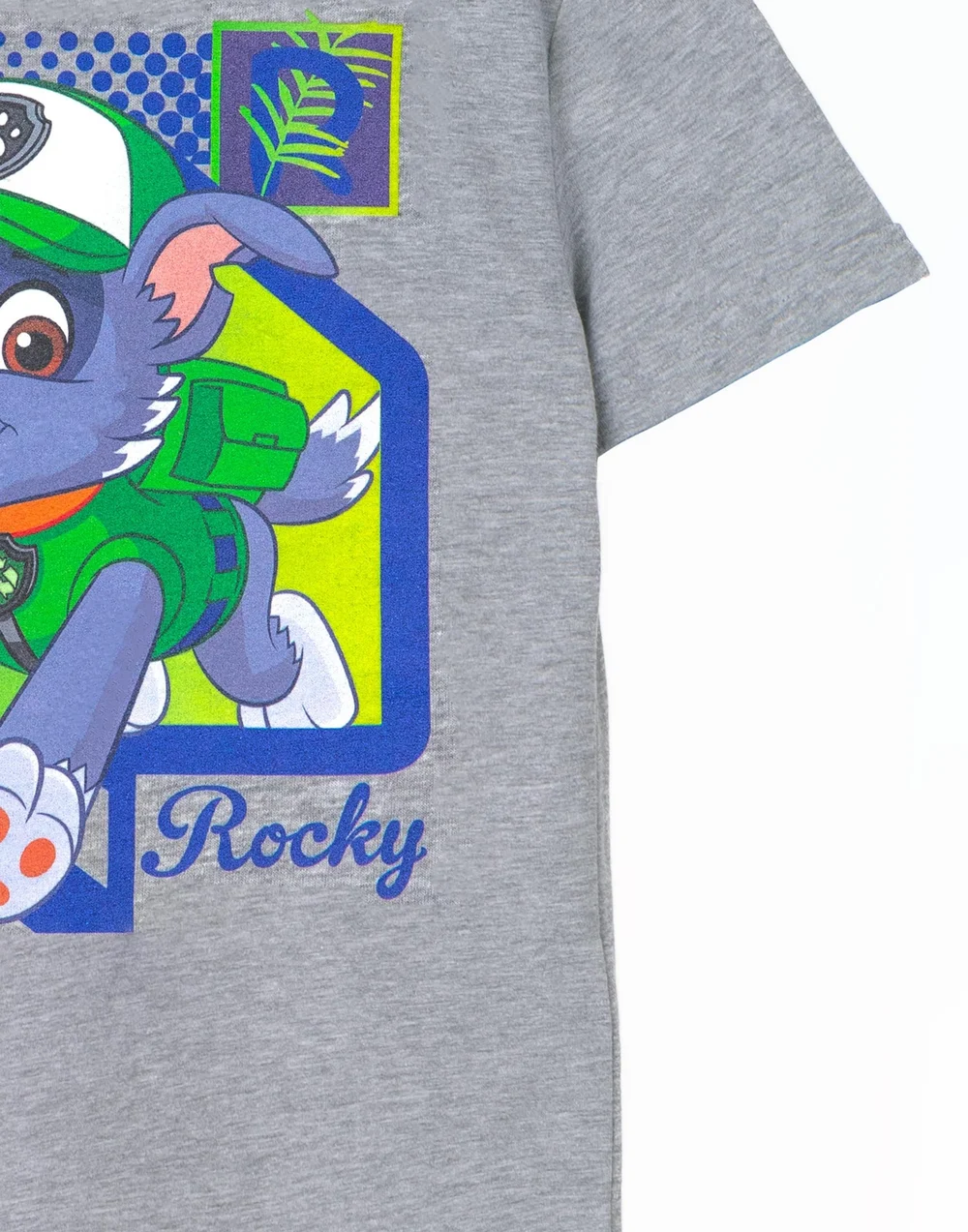 Vanilla Underground Paw Patrol Kids Rocky Grey Marl T-Shirt - 3-4 Yrs Image 4
