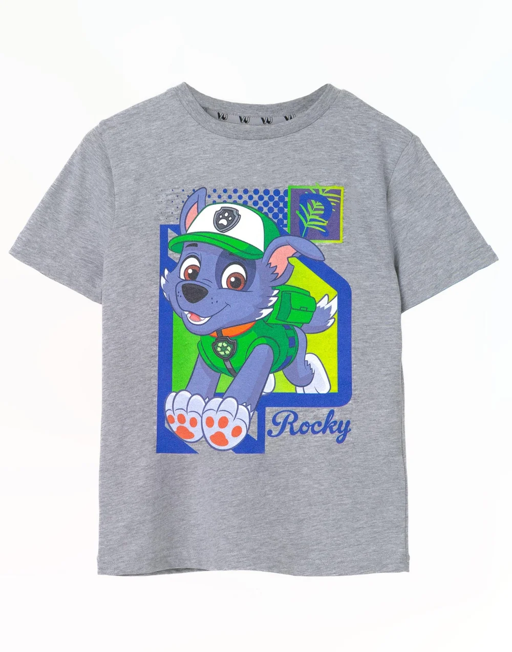 Vanilla Underground Paw Patrol Kids Rocky Grey Marl T-Shirt - 3-4 Yrs Image 1