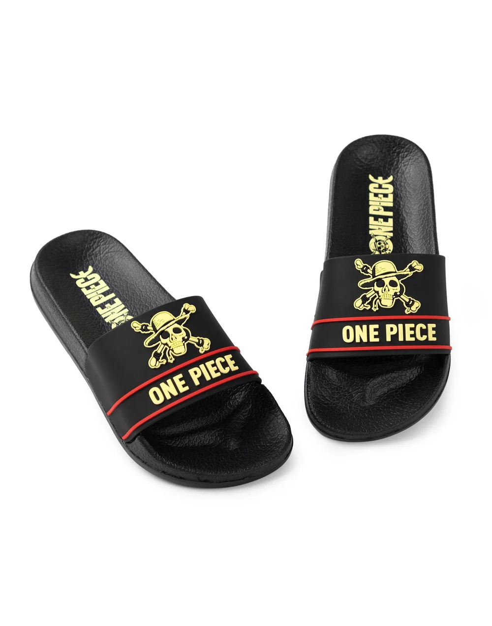 Vanilla Underground One Piece Logo Kids Black Sliders - 5 Infants Image 1