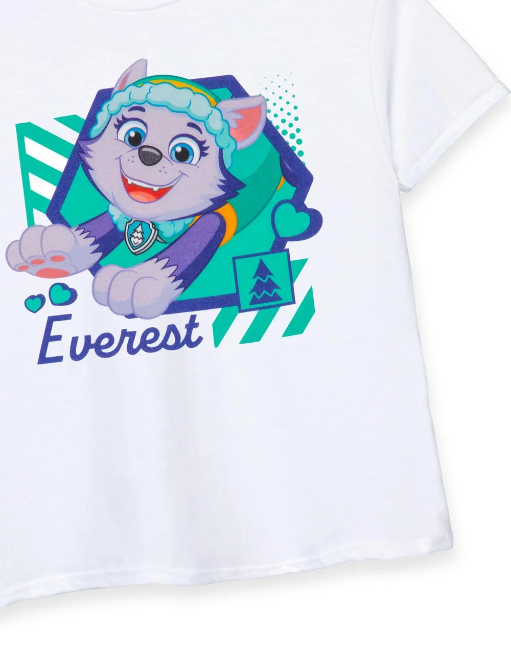 Vanilla Underground Paw Patrol Kids Everest White T-Shirt - Age 7-8 Years Image 5