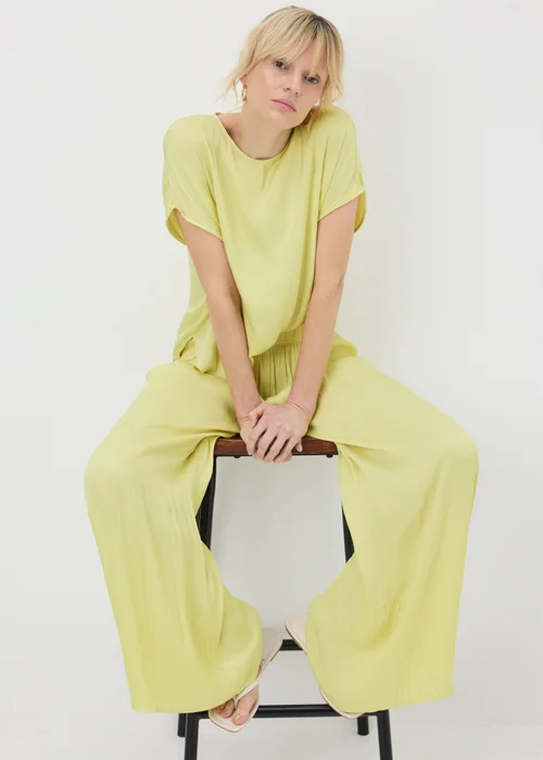 Lemon Washed Satin Co Ord Top - 8 Image 2