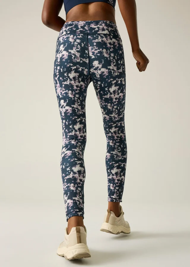 Dare 2b Navy Inky Print Influential II 1/3 UV Protective Quick Drying Leggings