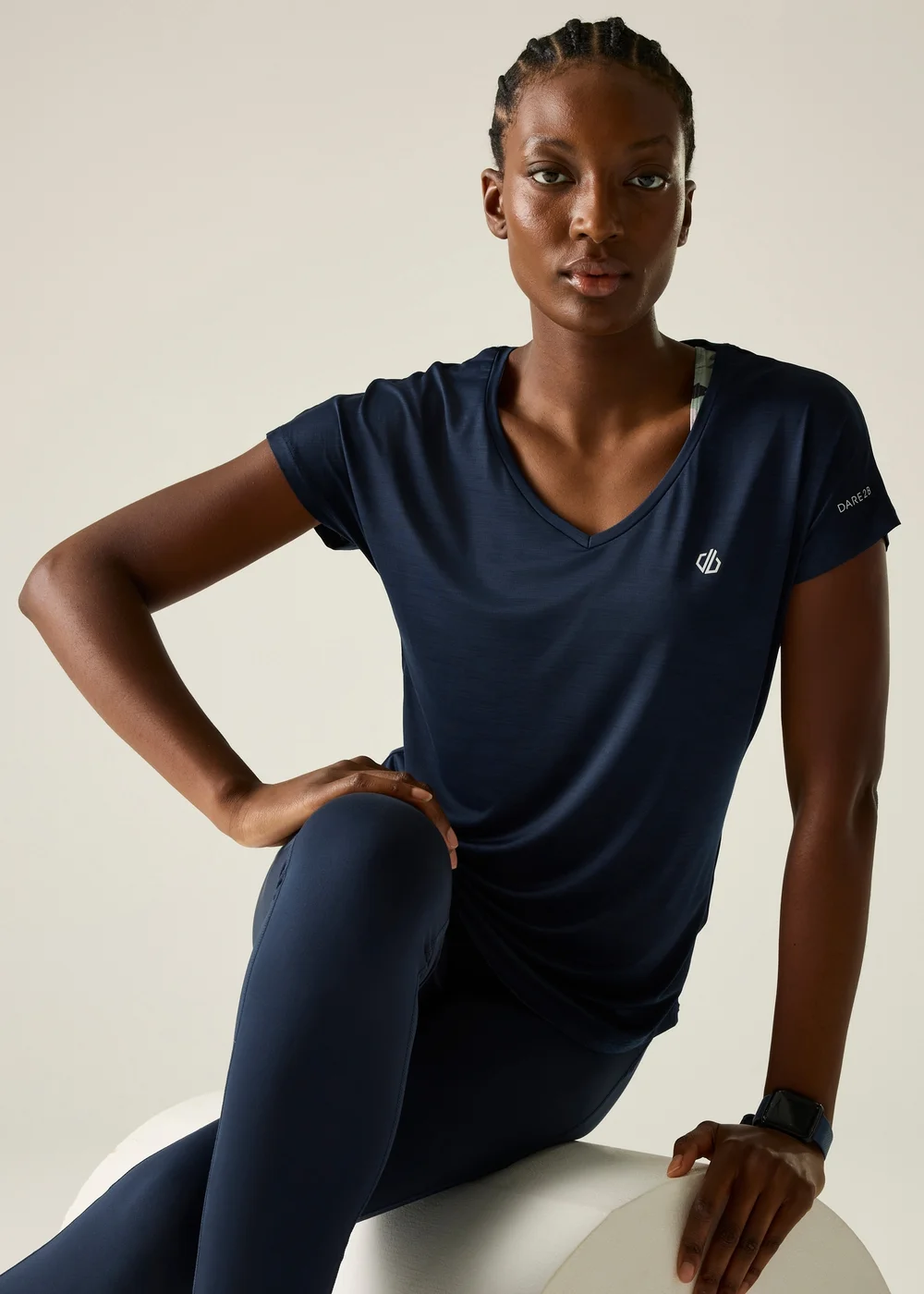Dare 2b Navy Vigilant Quick Drying, Anti-Bacterial T-Shirt - 14 Image 1