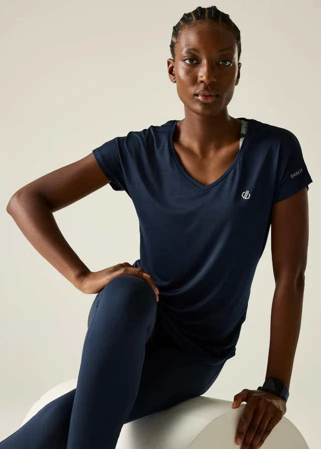 Dare 2b Navy Vigilant Quick Drying, Anti-Bacterial T-Shirt