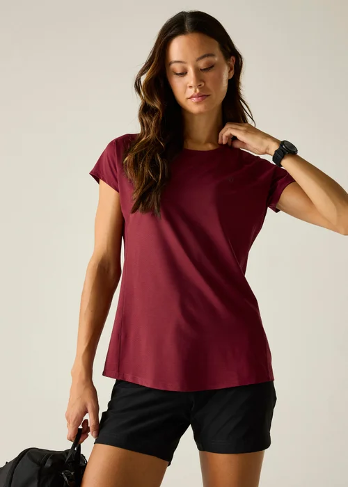 Dare 2b Tibetan Red Corral Quick Drying, Reflective T-Shirt - 14 Image 1