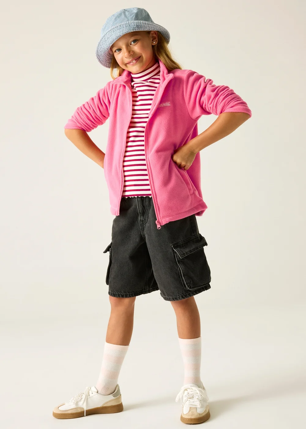 Regatta Pink Lemonade King II Anti-Pill, Symmetry Fleece (3-13 Years) - 9-10 Yrs Image 3