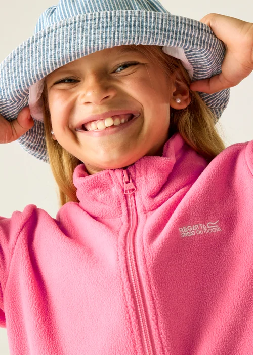 Regatta Pink Lemonade King II Anti-Pill, Symmetry Fleece (3-13 Years) - 9-10 Yrs Image 4