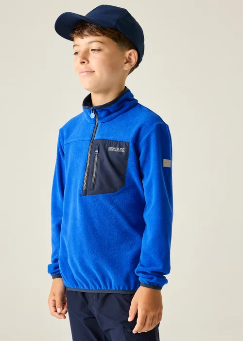 Regatta Olympian Blue Junior Frankie Half Zip Fleece (3-13 Years) - 13 Yrs Image 1