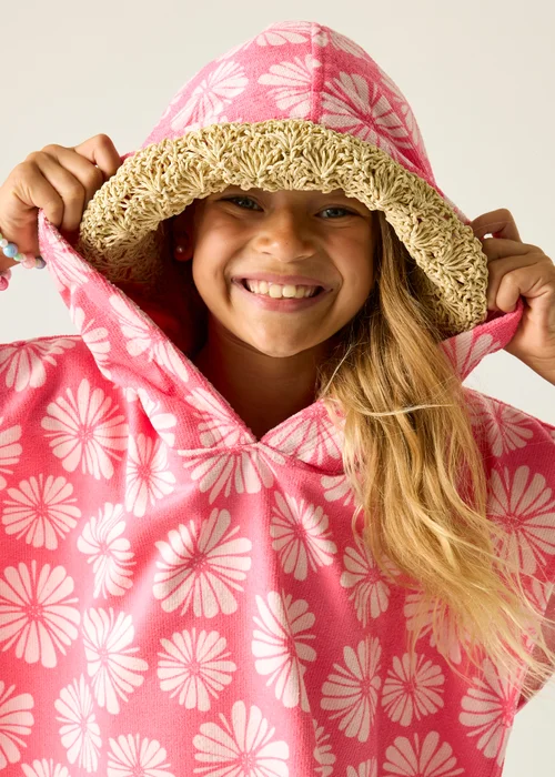 Regatta Pink Haze Petal Flower Towel Robe (3-13 Years) - 3-5 Image 4