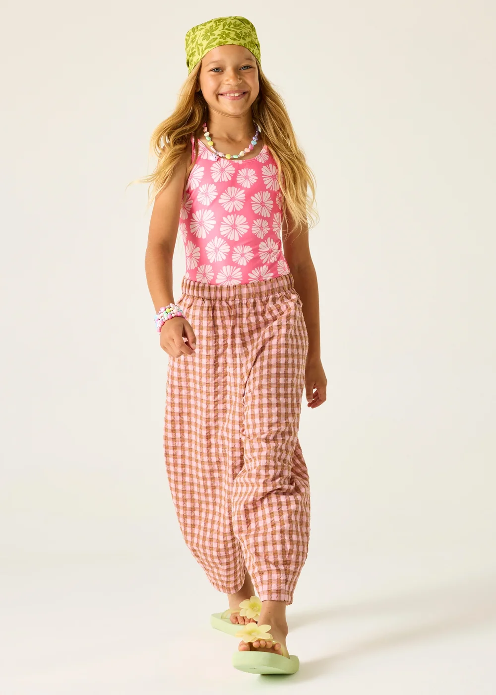 Regatta Pink Haze Petal Flower Katrisse UPF 30 Swim Costume (3-13 Years) - 5-6 Yrs Image 3