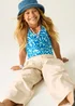 Regatta Blue Floral Katrisse UPF 30 Swim Costume (3-13 Years) - 5-6 Yrs Image 1