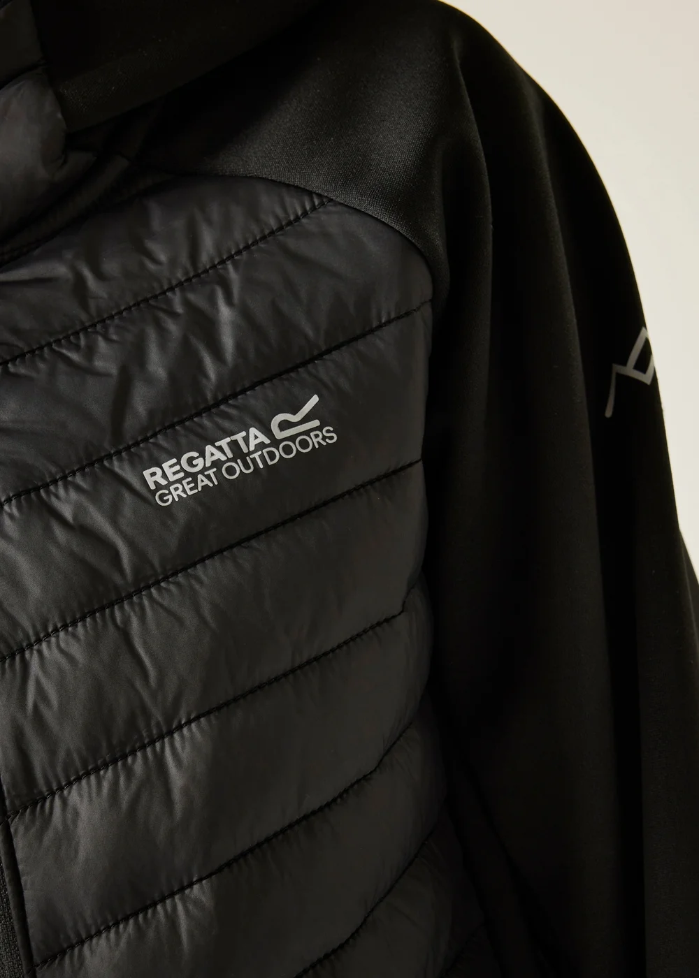 Regatta Black Seal Grey Andreson Hybrid Lightweight Jacket (3-13 Years) - 7-8 Yrs Image 4