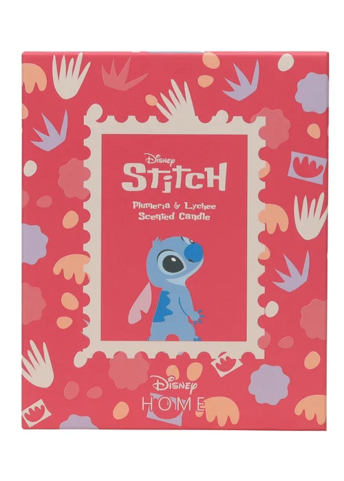 Disney Lilo & Stitch Scented Candle 213G Wood Lid Plumeria & Lychee Pink - Small Image 6