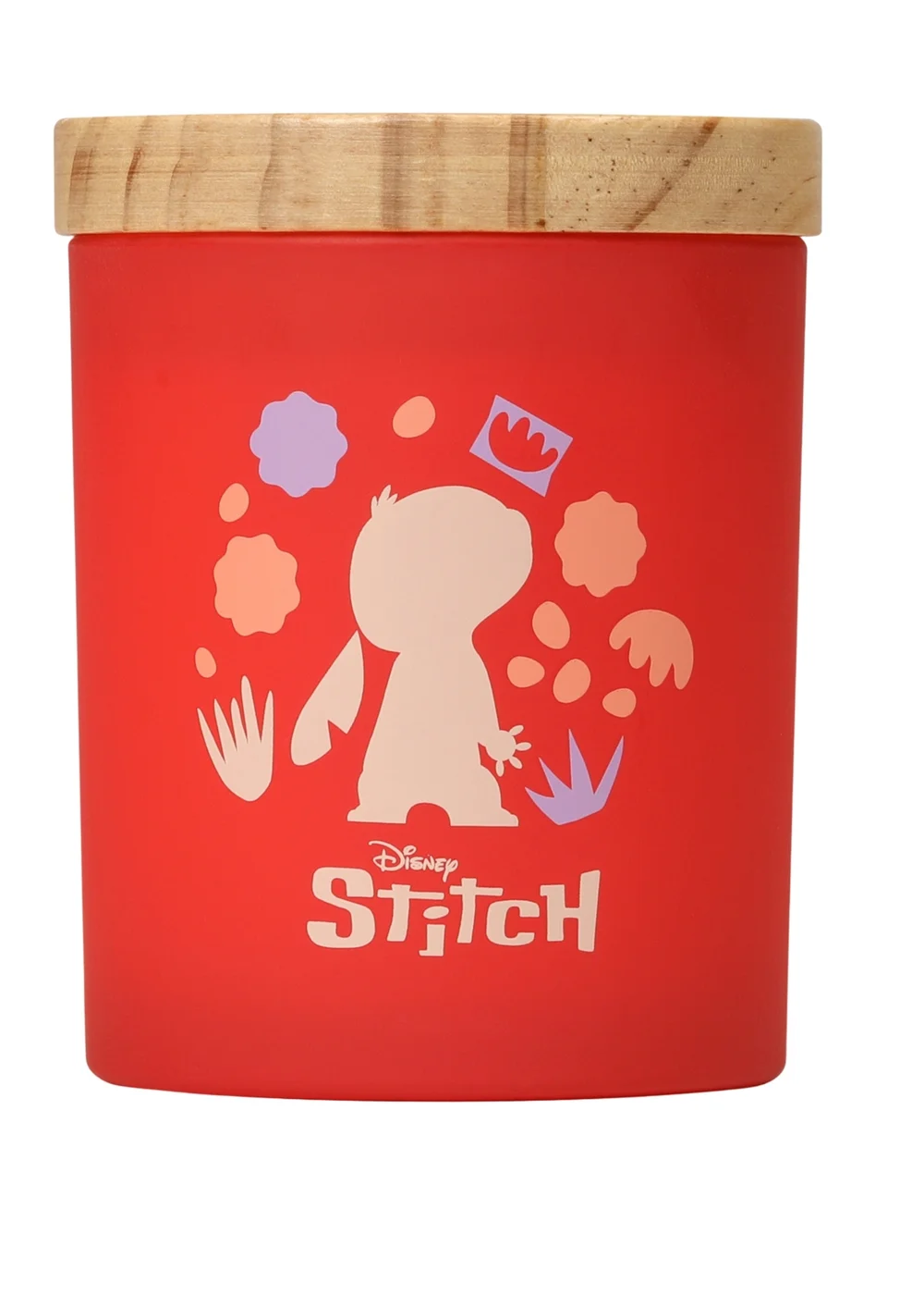 Disney Lilo & Stitch Scented Candle 213G Wood Lid Plumeria & Lychee Pink - Small Image 5