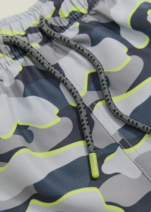 Regatta Dark Storm Camo Skander Swim Shorts (3-13 Years) - 3-4 Yrs Image 3