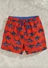 Regatta Rusty Orange Sharks Skander Swim Shorts (3-13 Years) - 11-12 Yrs Image 1