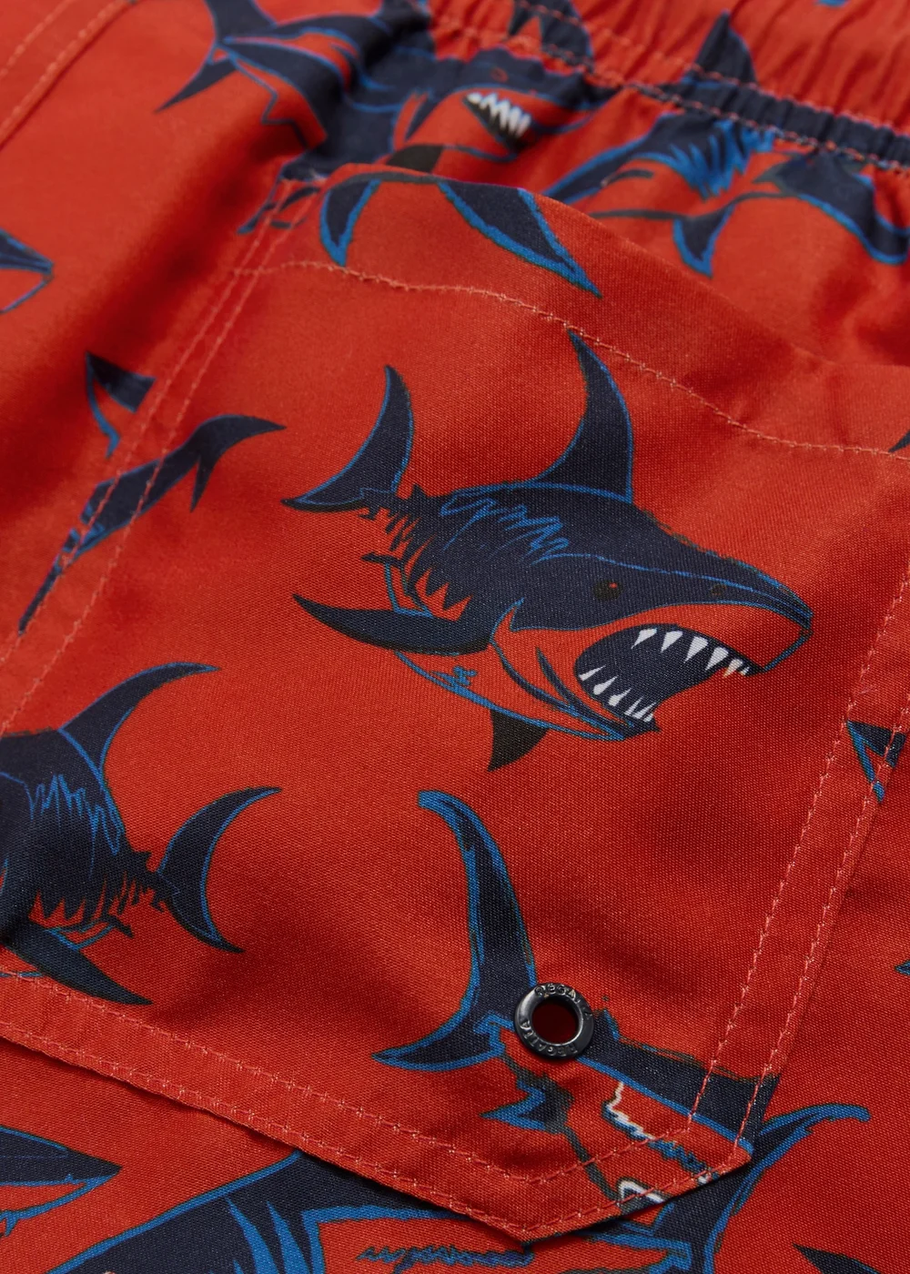 Regatta Rusty Orange Sharks Skander Swim Shorts (3-13 Years) - 11-12 Yrs Image 4