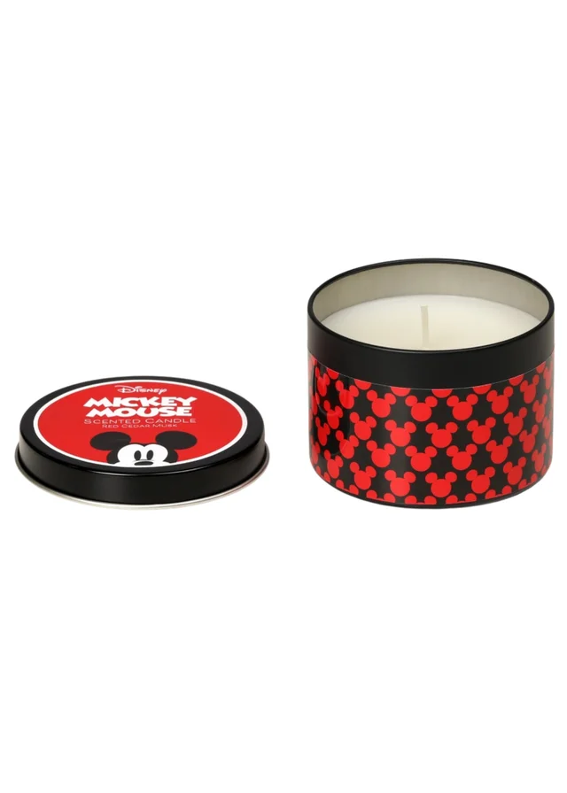 Disney White Mickey Mouse Scented Tin Candle 175G Cedar Musk