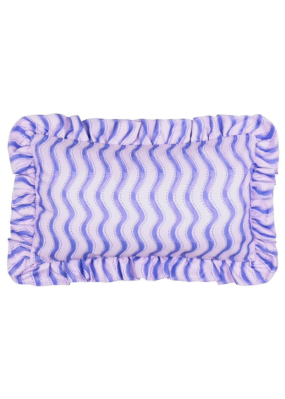 Furn Summer Solstice Wiggly Stripe Cobalt Outdoor Cushion (30 x 50cm) - 30 x 50cm Image 2