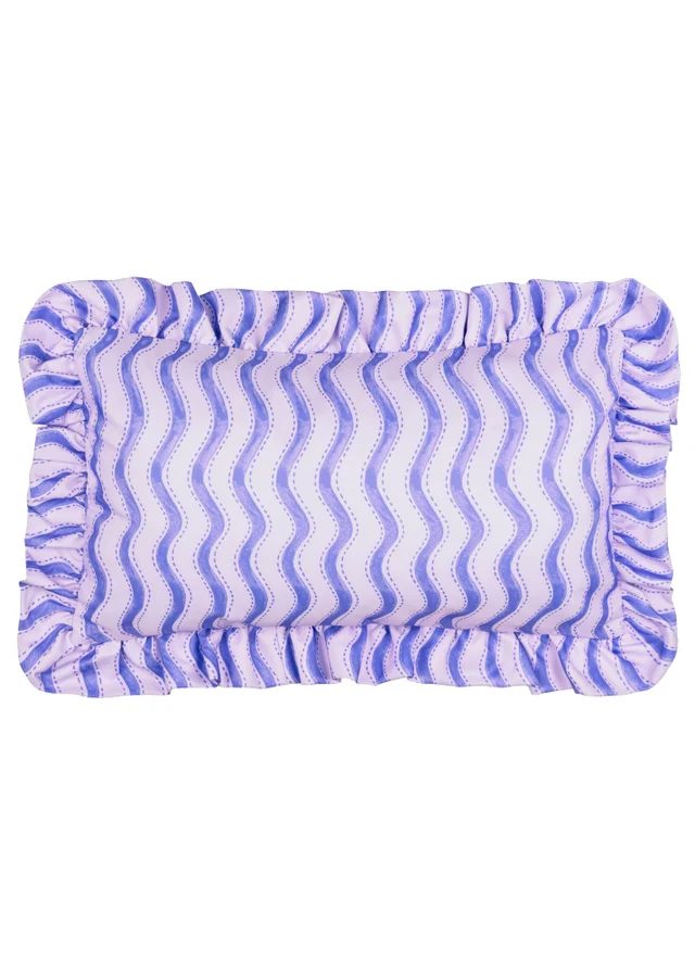 Furn Summer Solstice Wiggly Stripe Cobalt Outdoor Cushion (30 x 50cm)
