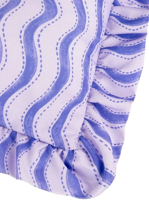 Furn Summer Solstice Wiggly Stripe Cobalt Outdoor Cushion (30 x 50cm) - 30 x 50cm Image 4