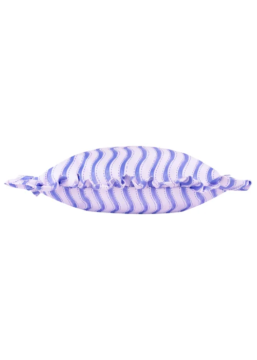 Furn Summer Solstice Wiggly Stripe Cobalt Outdoor Cushion (30 x 50cm) - 30 x 50cm Image 3