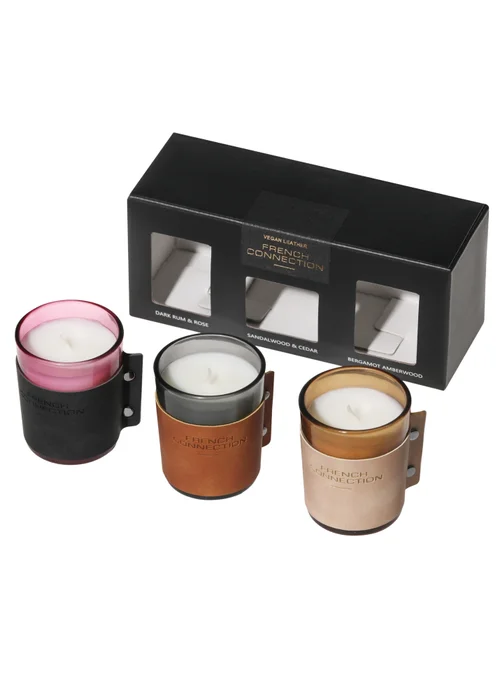 French Connection Leather Range Multi Diffuser Giftset 3 X 50ML (5 Reeds) - One Size Image 2