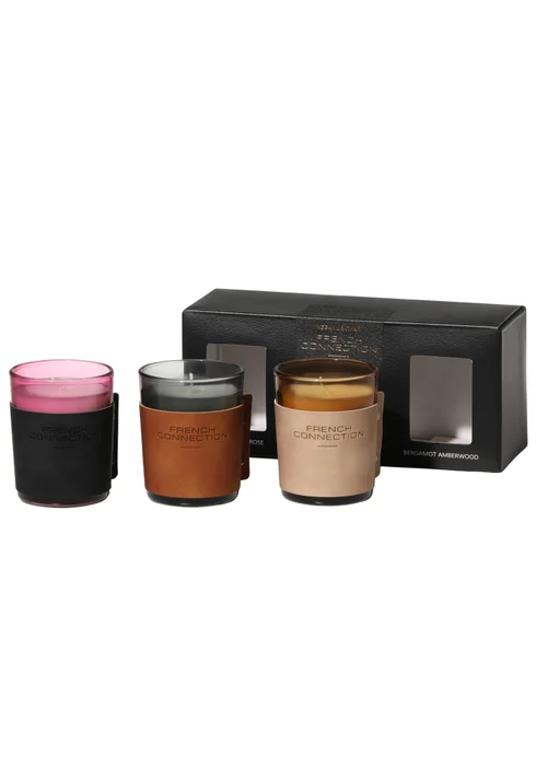 French Connection Leather Range Multi Diffuser Giftset 3 X 50ML (5 Reeds) - One Size Image 5