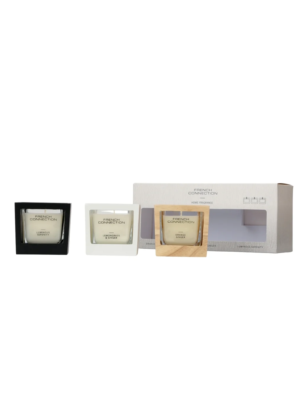 French Connection Scented Candles Giftset Lemongrass 3 x 50G (1 Wick) - 3 piece set Image 1