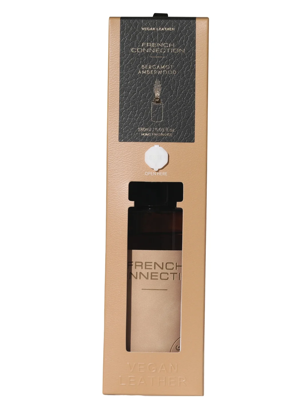 French Connection Leather Range Orange Diffuser Bergamot & Amberwood 180ML (5 Reeds) - One Size Image 4