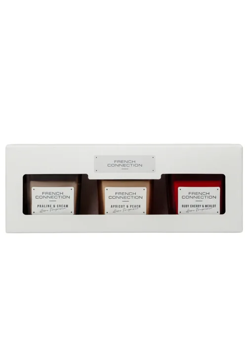 French Connection Scented Candle Giftset Square Range 3 x 50G - 3 piece set Image 4