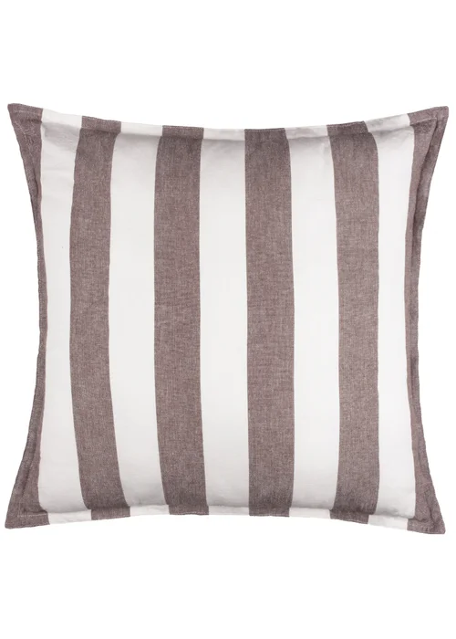 Yard Hayle Chocolate 100% Cotton Outdoor Cushion (50 x 50cm) - 50cm x 50cm Image 2