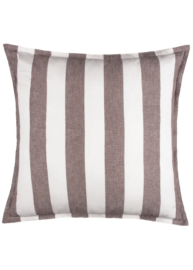 Yard Hayle Chocolate 100% Cotton Outdoor Cushion (50 x 50cm)