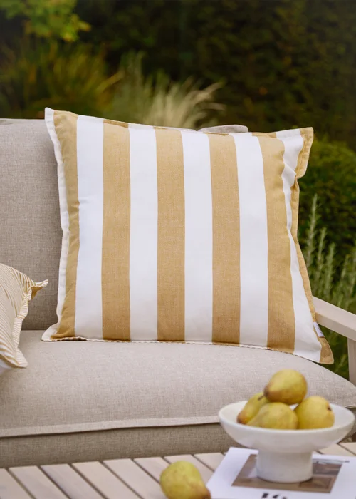 Yard Hayle Honey 100% Cotton Outdoor Cushion (50 x 50cm) - 50cm x 50cm Image 1