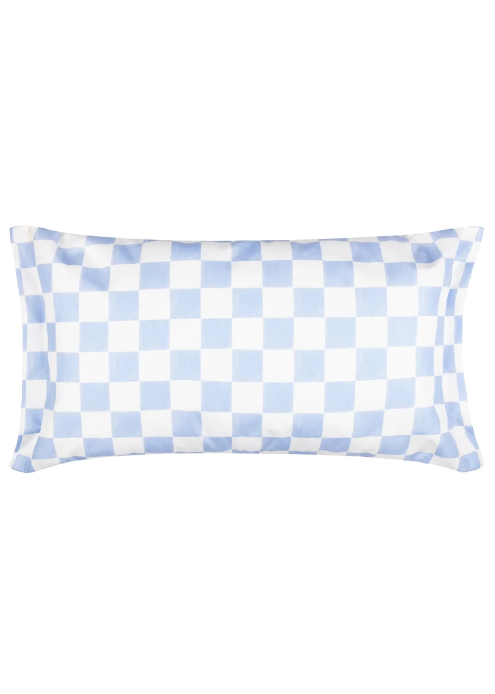 Furn Fruits Lemons Gingham Check Outdoor Cushion (45 x 45cm) - 45cm x 45cm Image 1