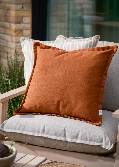 Yard Holmfirth Canvas Pecan Outdoor Cushion (45 x 45cm) - 45cm x 45cm Image 1