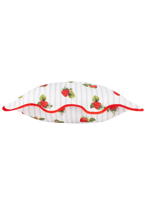 Furn Fruits Strawberries Striped Outdoor Cushion (45 x 45cm) - 45cm x 45cm Image 3